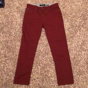Men’s slim fit red burnt orange size 32 jeans